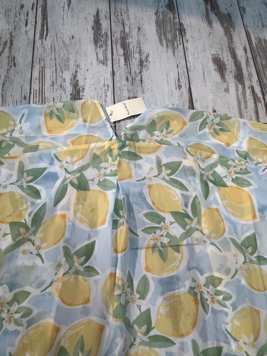 Moss Rose NWT Lemon Print Chiffon Kimono Beach Cover Up One Size Yellow - Picture 9 of 16